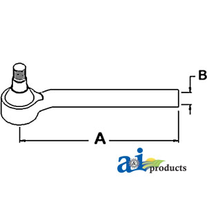 UJD00827    Tie Rod---Left---Replaces AL116740